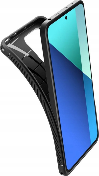 Kapak telefoni Spigen Rugged Armor, Xiaomi Redmi Note 13, TPU, i zi matte
