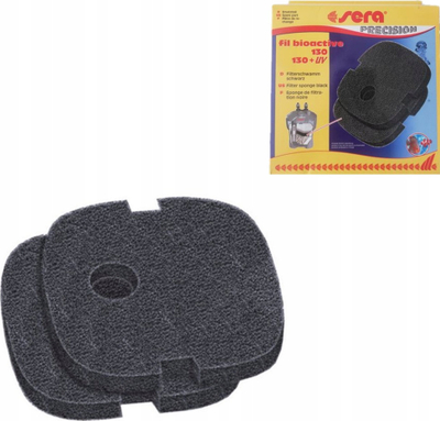 Сунѓер филтер за аквариум Sera Filter Sponge Black, прилагодување One Size, повеќебоен