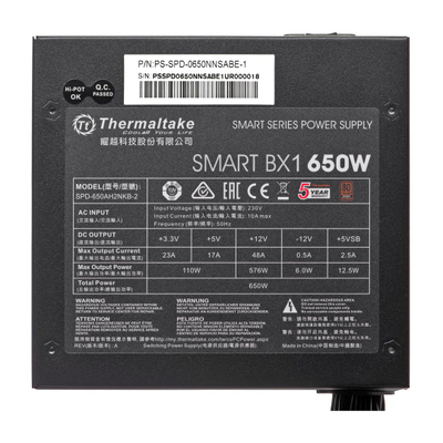 Furnizues energjie Thermaltake Smart BX1, 650W, 80 Plus Bronze, i zi