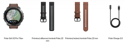 Orë smart Polar Grit X2 Pro MIL-STD-810H, e kaftë