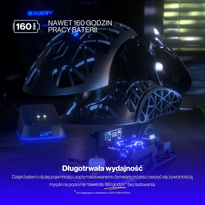 Mouse gaming wireless Endorfy LIV Plus, sensor PixArt PAW3395, RGB, i zi