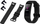Rrip silikoni Strado për Huawei Band 3/4 PRO, i zi