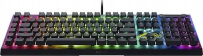 Tastierë gaming Razer BlackWidow V4 X Fortnite Edition, mekanike, RGB, me kabllo USB, layout US, e zezë