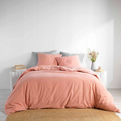 Set shtrati Douceur d'intérieur LINETTE, pambuk, 240x220 cm, rozë
