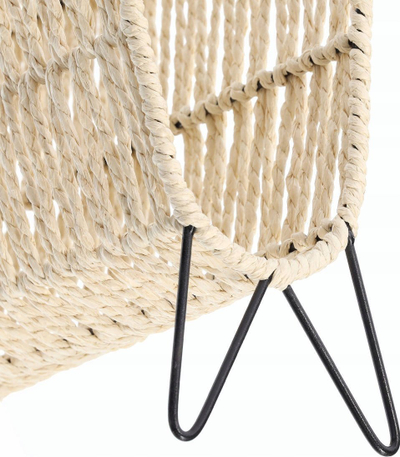 Mbajtëse revistash Zeller Magazine Rack, dizajn boho, material i lehtë, shumëngjyrëshe