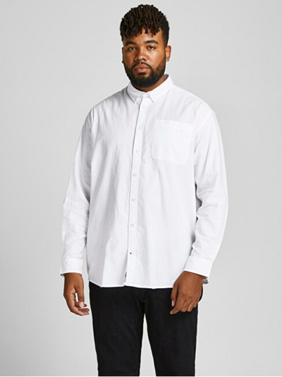 Këmishë Jack&Jones PLUS JJEOXFORD Slim Fit, e bardhё