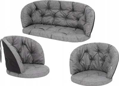 Set jastëkësh për mobilje prej vjoke, 3 copë, 100x50 cm, 50x50 cm