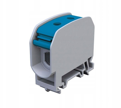 Klemë njëpolare Al Cu STB 16, për shinë DIN TS 35, 16 mm², blu
