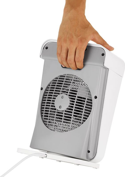 Ngrohës me ventilator Unold 86450, funksion lëkundjeje 70°, IP21, i bardhë gri