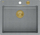 Lavaman kuzhine Alveus GraniteQ Morgan 110, 1 tas, me sifon Push To Open, gri silver stone me elemente ari