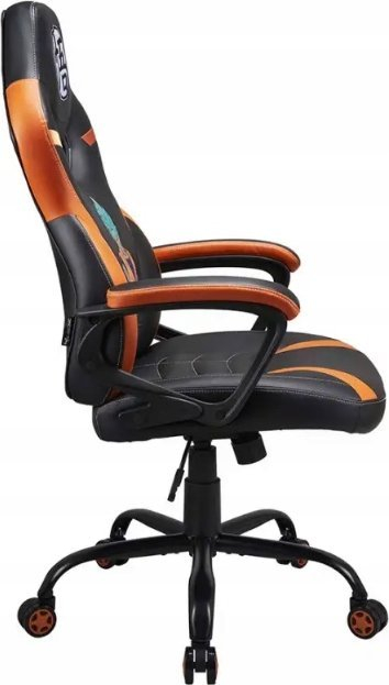 Karrige gaming Dragon Ball Z Junior, ergonomike, me rrota, e zezë portokalli