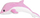 Lodër pelushi Lean Toys Dolphin, 70 cm, rozë