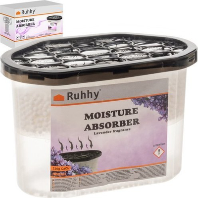Tharës lagështie Ruhhy Moisture Absorber, 500 ml, me erë livande, transparent