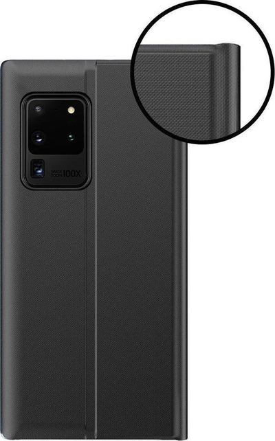 Këllëf telefoni për Samsung Galaxy A33 5G, kapak palos, bëhet si qëndër, ngjyrë e zezë
