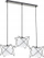 Lampë varese Sagito Track 62201 LW3, me 3 llampa, stil loft, e zezë me sfera të bardha