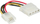 Adaptues energjie InLine 26622A, Molex 4-pin në floppy 4-pin, 0.06m, shumëngjyrësh