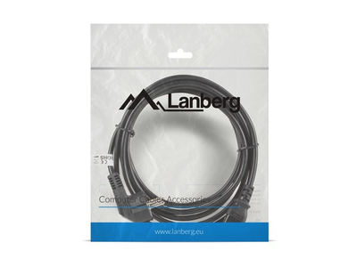 Kabllo rryme Lanberg CA-C13C-11CC-0050-BK, CEE 7/7 në IEC 320 C13, 5m, e zezë