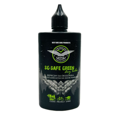 Vaj zinxhiri biçiklete Winx SG-Safe Green Dry Lube, për kushte të thata, 100ml