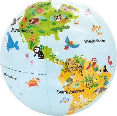 Glob fryrëz MG Ball Whole Globe, 30 cm, Little animals of nature, shumëngjyrësh - 2