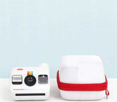 Çantë mbrojtëse Loveinstant për Polaroid Go, plastikë e fortë, e bardhë