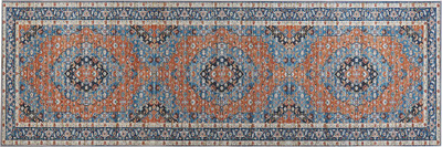 Tapet korridori MIDALAM, 80 x 240 cm, antirrëshqitës, blu portokalli