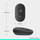 Maus wireless Logitech POP, buton emoji, SilentTouch, gri grafit