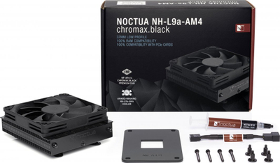 Ftohësi i procesorit Noctua (NH-L9a-AM4), i zi