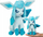 Lodër pellushi Pokémon Glaceon, 8\", origjinale, blu