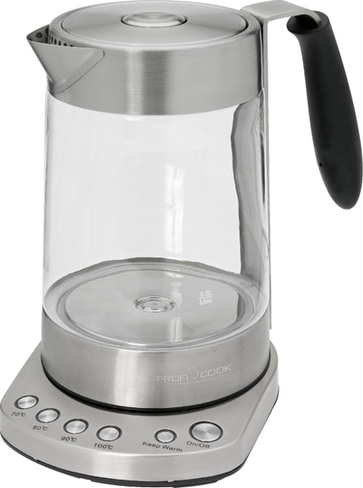 Ibrik elektrik ProfiCook PC-WKS 1020 G, 1.7 l, i argjendtë