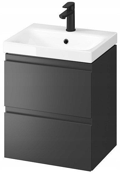 Set lavamani me dollap Cersanit MODUO 50 B892, 50cm, me 2 sirtarë, antracit