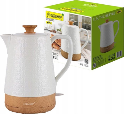 Vrloresë elektrike qeramike Maestro MR-076, 1.2L, 1200W, e bardhë