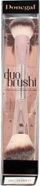 Furçë grimi Donegal Duo Brush, 2 në 1, për pudër edhe blush, rozë gold