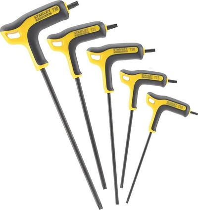 Set çelësa Torx Stanley FMHT0-69048, dorezë P, 5 copë, verdhë e zezë