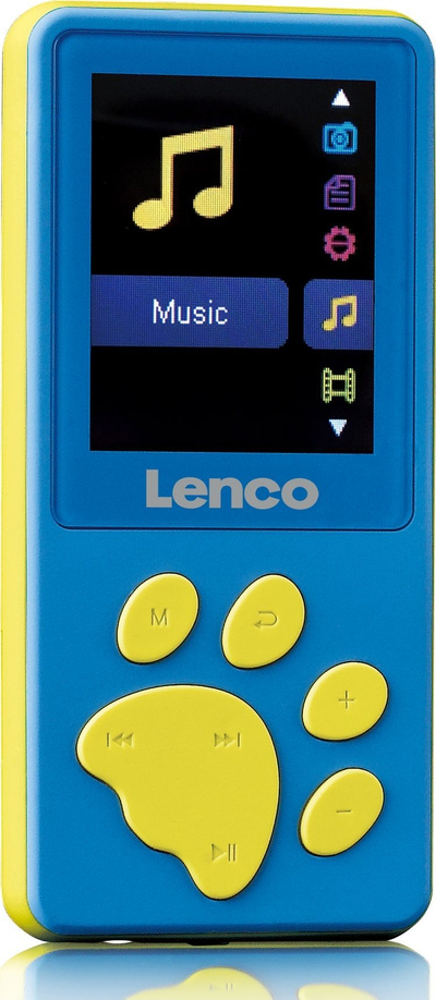 MP4 плеер Lenco Xemio 560BU, 8GB, екран 1.8", сина боја