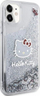 Mbulesë telefoni Hello Kitty për iPhone 11, efekt liquid glitter, transparente shumëngjyrëshe