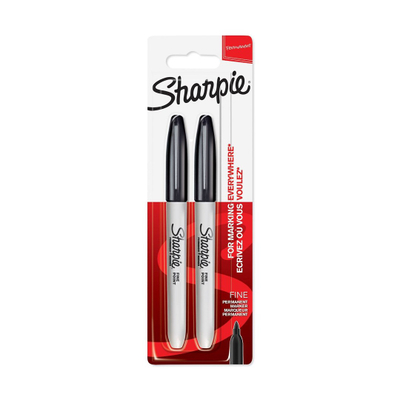 Set markerësh permanent Sharpie 1985860 Fine, 1mm, 12 copë, të zinj