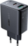 Adapter karikimi Dual USB-A USB-C 32W, Power Delivery 3.0, Quick Charge 3.0, i bardhë