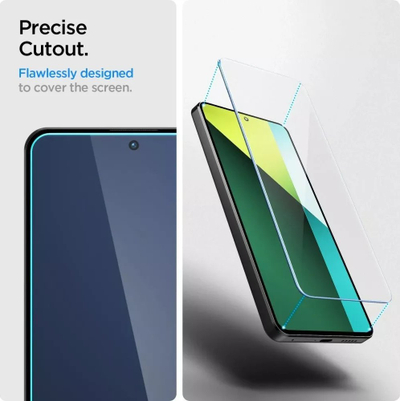 Xham mbrojtës Spigen Glas TR Slim për Xiaomi Redmi Note 13 Pro 5G, 2 copë, transparent