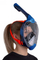 Maskë zhytjeje Beaster BS1520SF, full face, L/XL, blu me të zezë