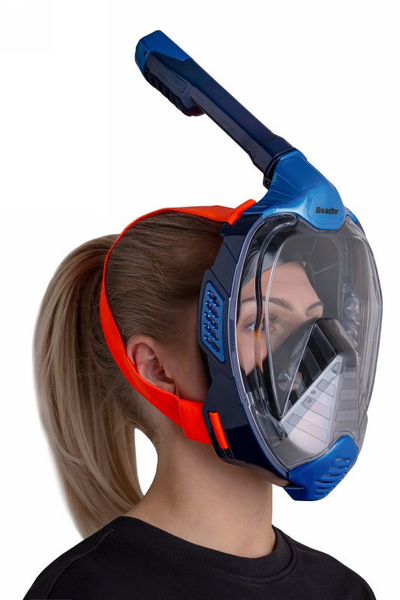 Maskë zhytjeje Beaster BS1520SF, full face, L/XL, blu me të zezë