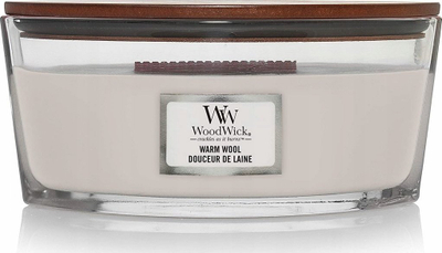 Qiri WoodWick Warm Wool Ellipse, 9.2cm x 19.1cm x 12.1cm, gri