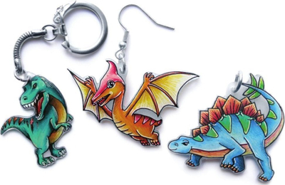 Set krijues Fun Factory Baking Dinosaurs, për gatim dhe dekorim, për fëmijë