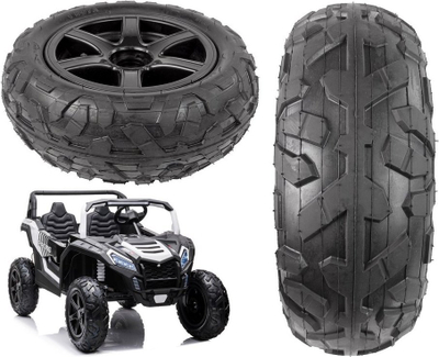 Rrotë e fryrë për lodër Buggy A032 Strong, pjesë këmbimi, e zezë