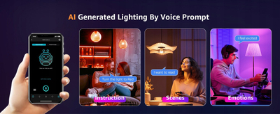 Llambë inteligjente Lepro B1 AI Smart Bulb, E27, 806 lm, shumëngjyrëshe