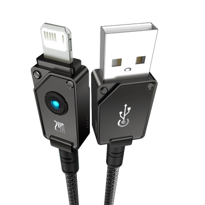 Kabllo USB në Lightning Baseus Unbreakable, 2m, 2.4A, i zi