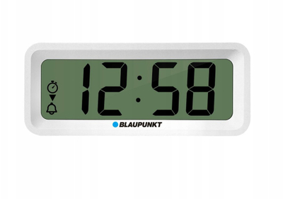 Orë alarmi Blaupunkt CL04WH, ekran digjital, termometër, e bardhë