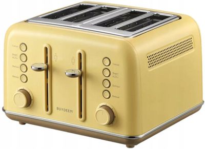 Toaster Mellow Yellow, 4 feta, 7 shkallë pjekje, i verdhë