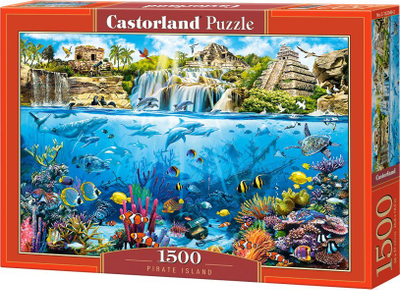 Puzzle Castorland Ishulli i Piratëve, 1500 copa, shumëngjyrësh