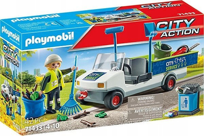 Set lodrash Playmobil City Action 71433, makinë elektrike pastrimi, 42 pjesë, shumëngjyrësh