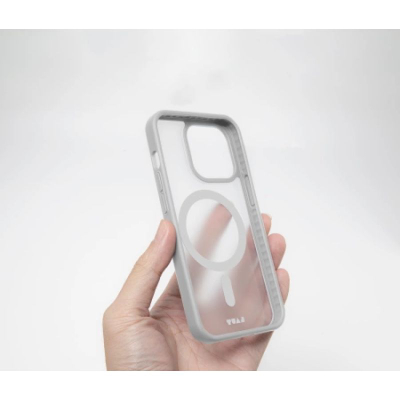 Kapak telefoni Laut Huex Protect, për iPhone 15 Pro Max, i shkon MagSafe-it, i bardhë